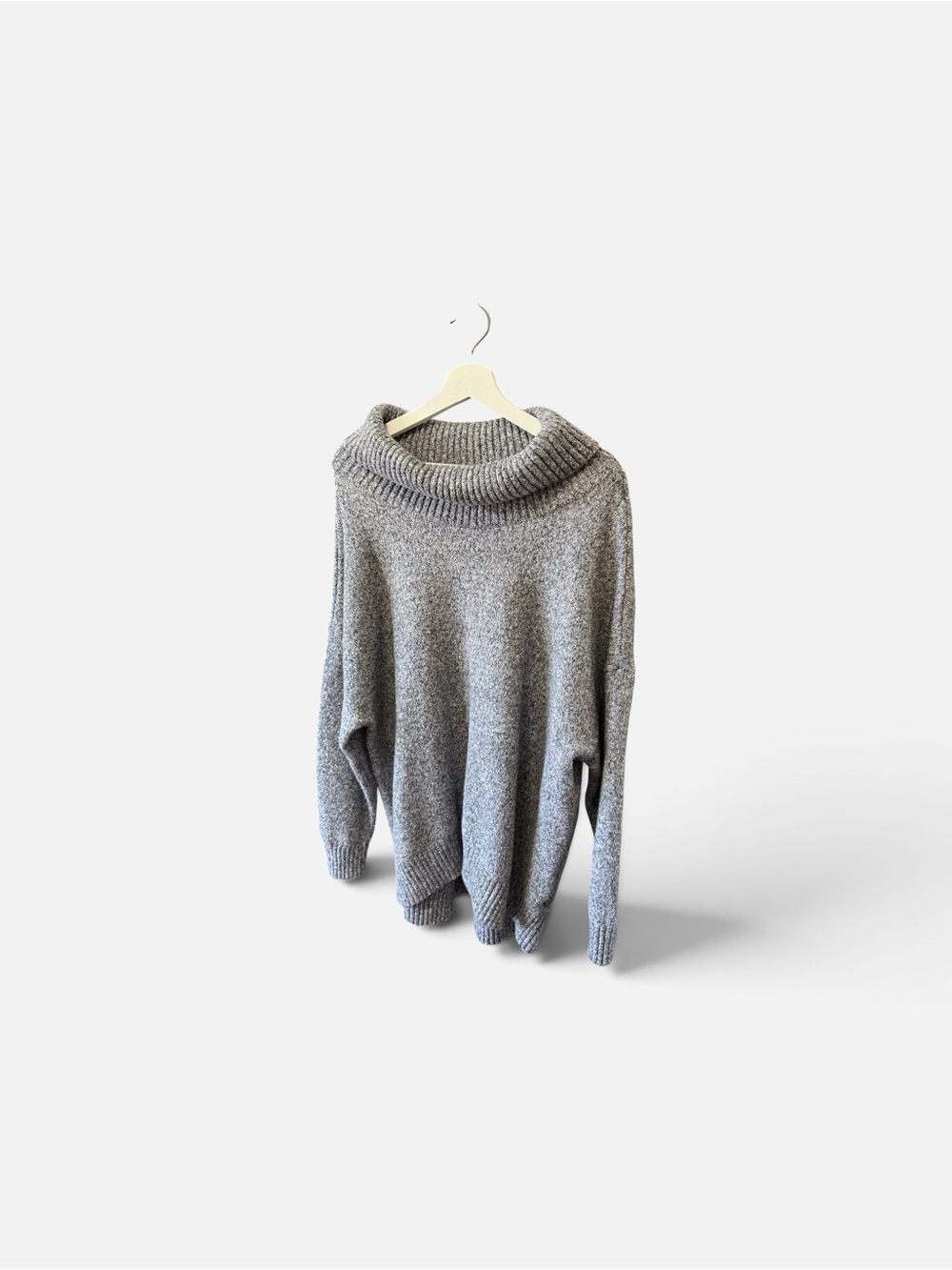 Old Navy Heather Gray Cowl Neck Sweater